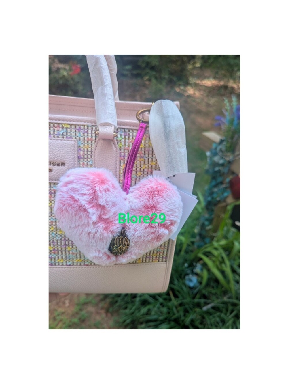 NWT Kurt Geiger Drench Pastel Pink Tote.  Imported. WITH dust Bag, ID AND charm